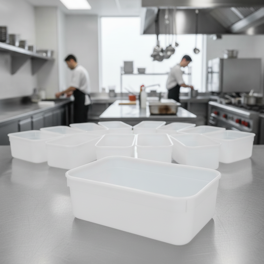 Polypropylene Ice Cream Container 2L for Commercial Use (Pack of 15)