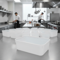 Polypropylene Ice Cream Container 2L for Commercial Use (Pack of 15)