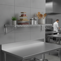 Chrome-Coated Steel Wall Shelf 910mm for Kitchen Storage