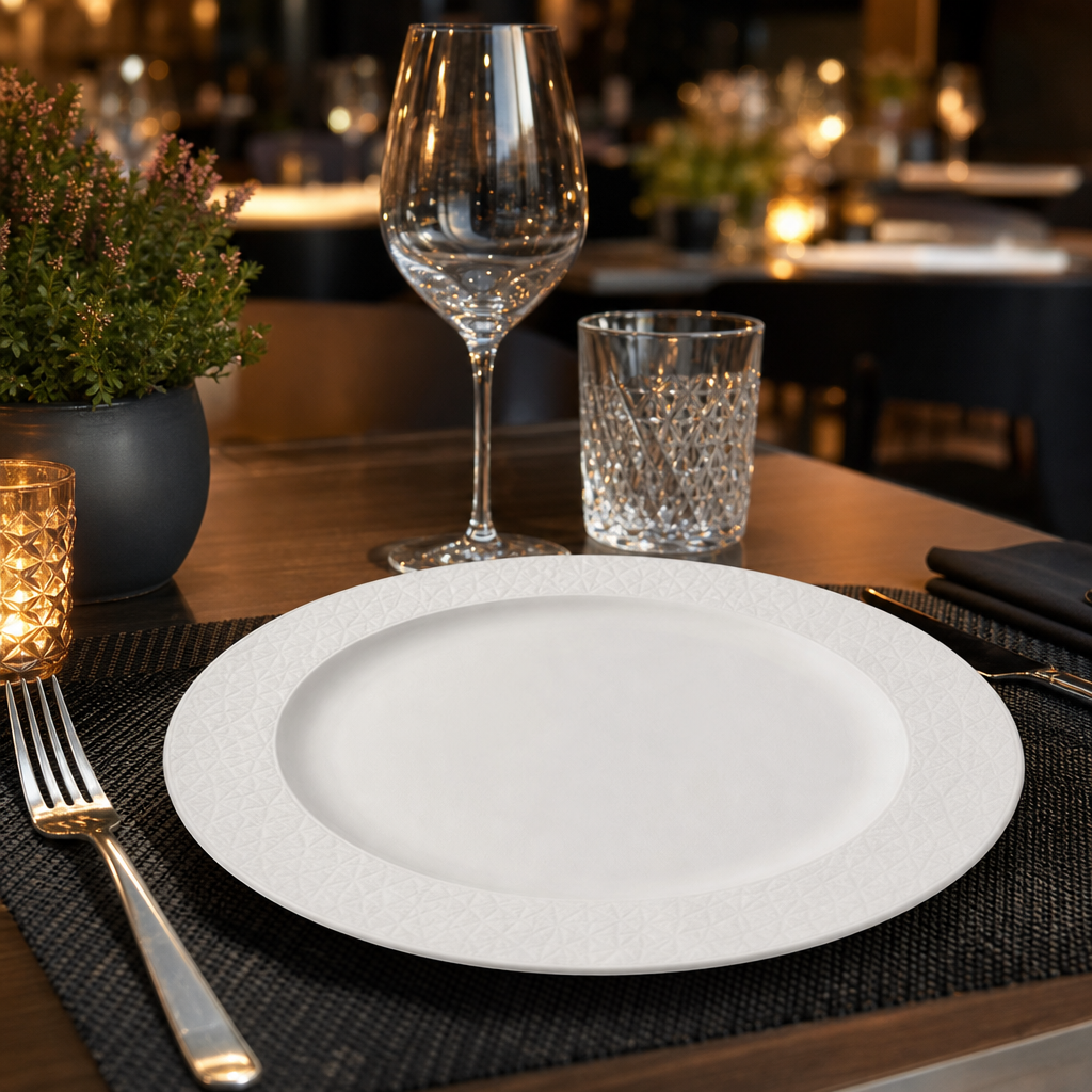 Alchemy Abstract Service Plates 13" for Contemporary Dining (Pack of 6)
