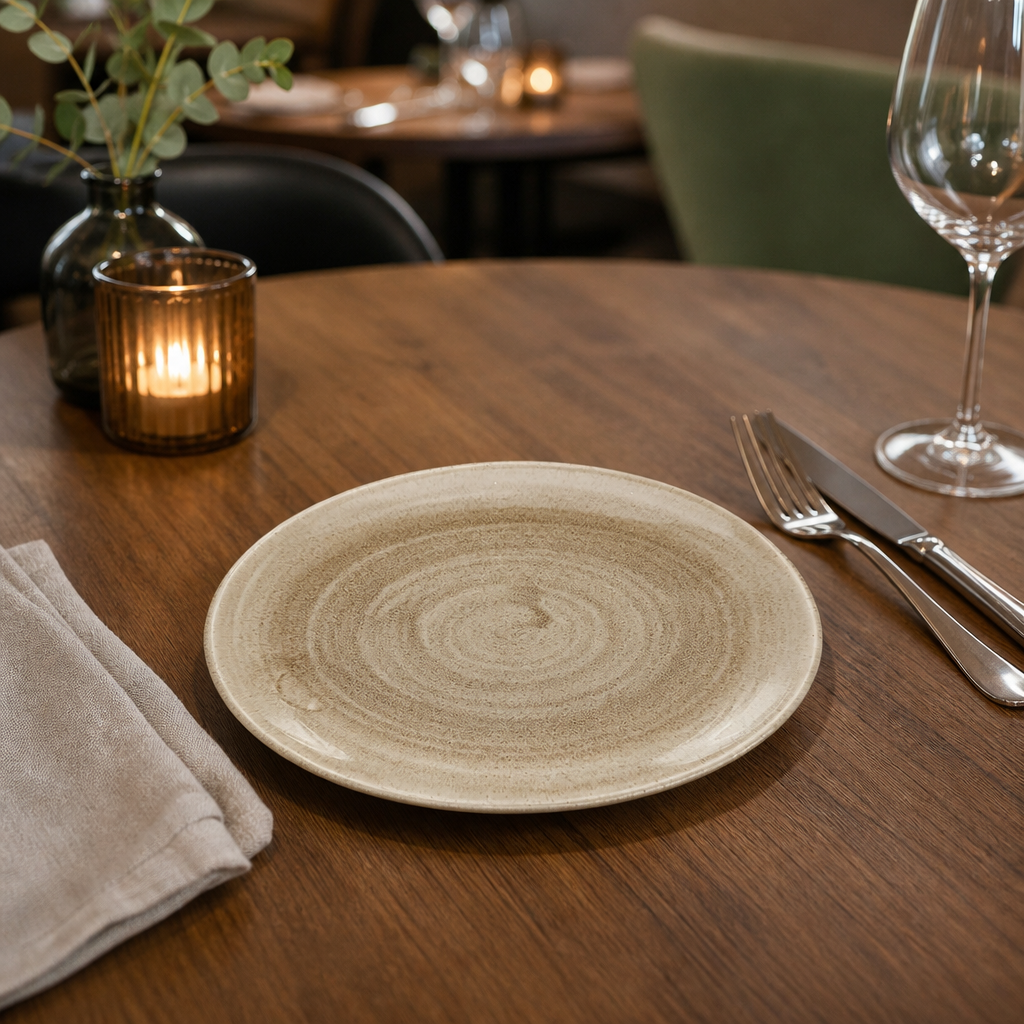 Round Plates 186mm Porcelain for Restaurants & Pubs (Pack of 12)