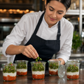 Glass Preserving Jars with Lid 290ml for Stylish Serving (Pack of 6)