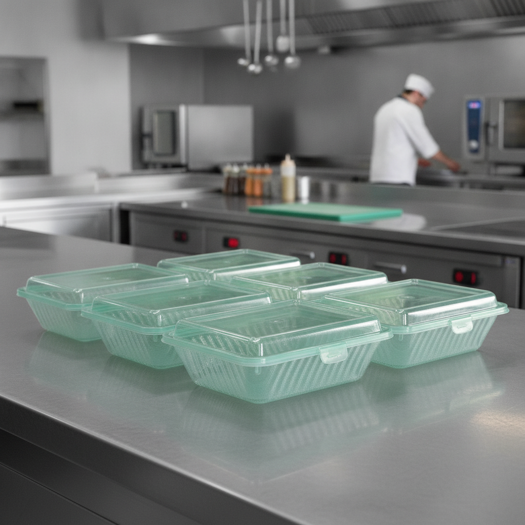 Polypropylene Meal Container 1000ml for Commercial Kitchens (Pack of 12)