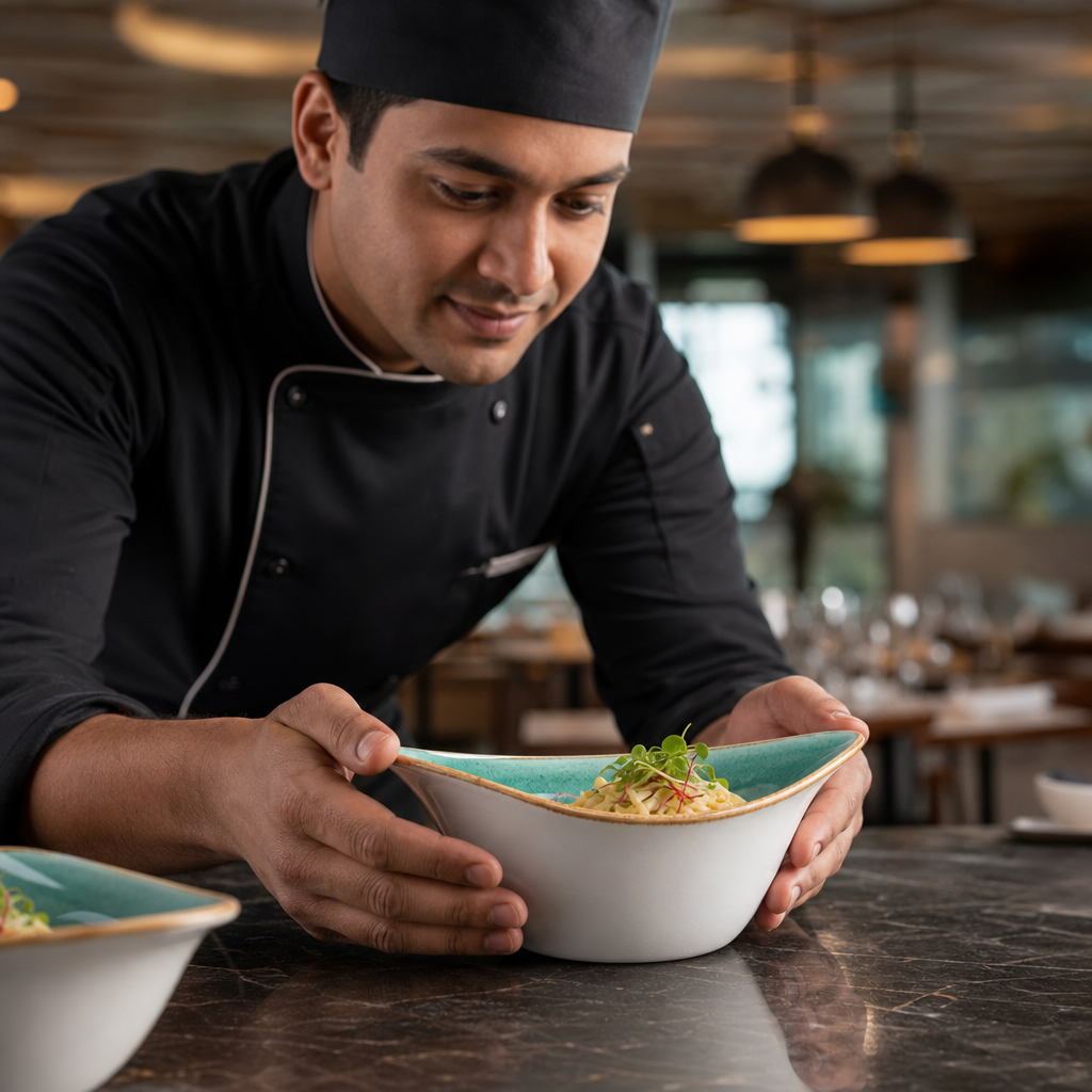Alumina Bowls 178mm Aqua Vitrified Ceramic for Casual Dining (Pack of 12)