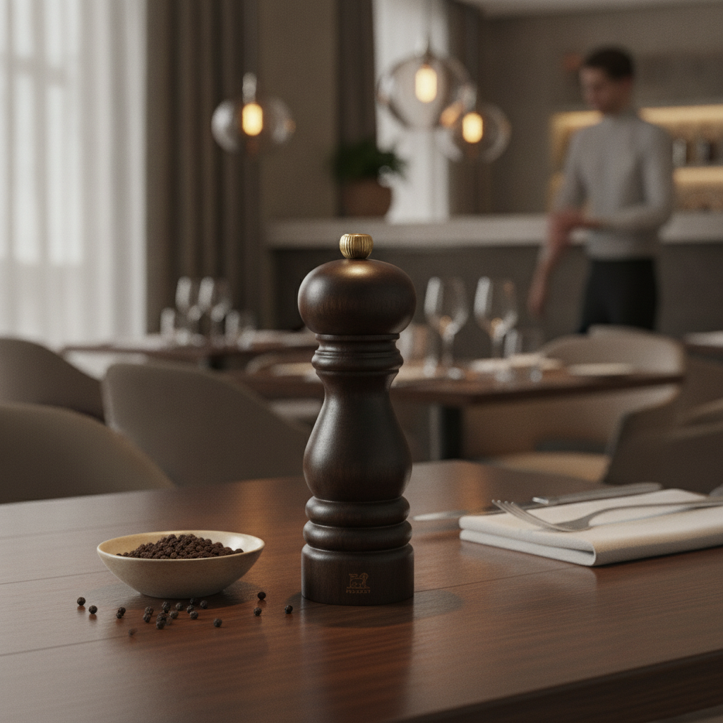Wooden Pepper Mill 7in for Dining Tables