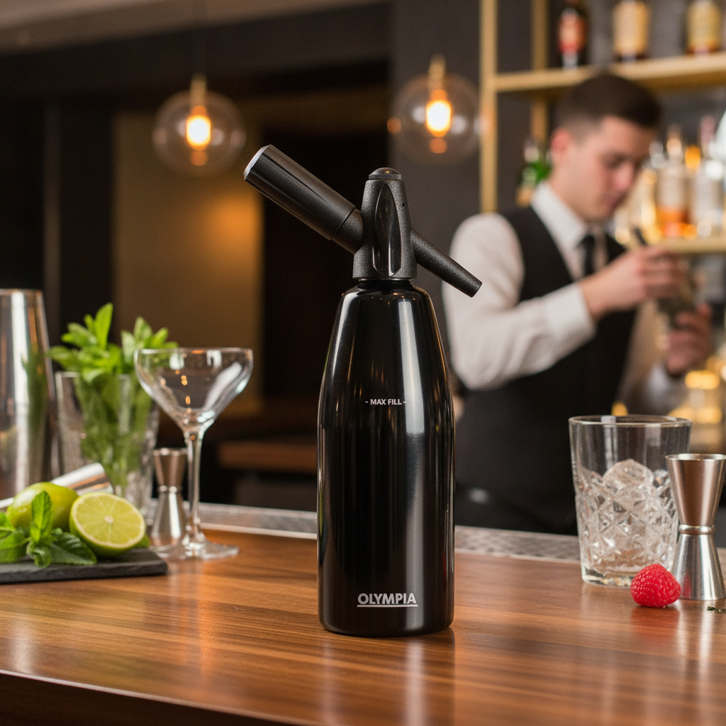 Metal Soda Siphon 1L for Creative Cocktails