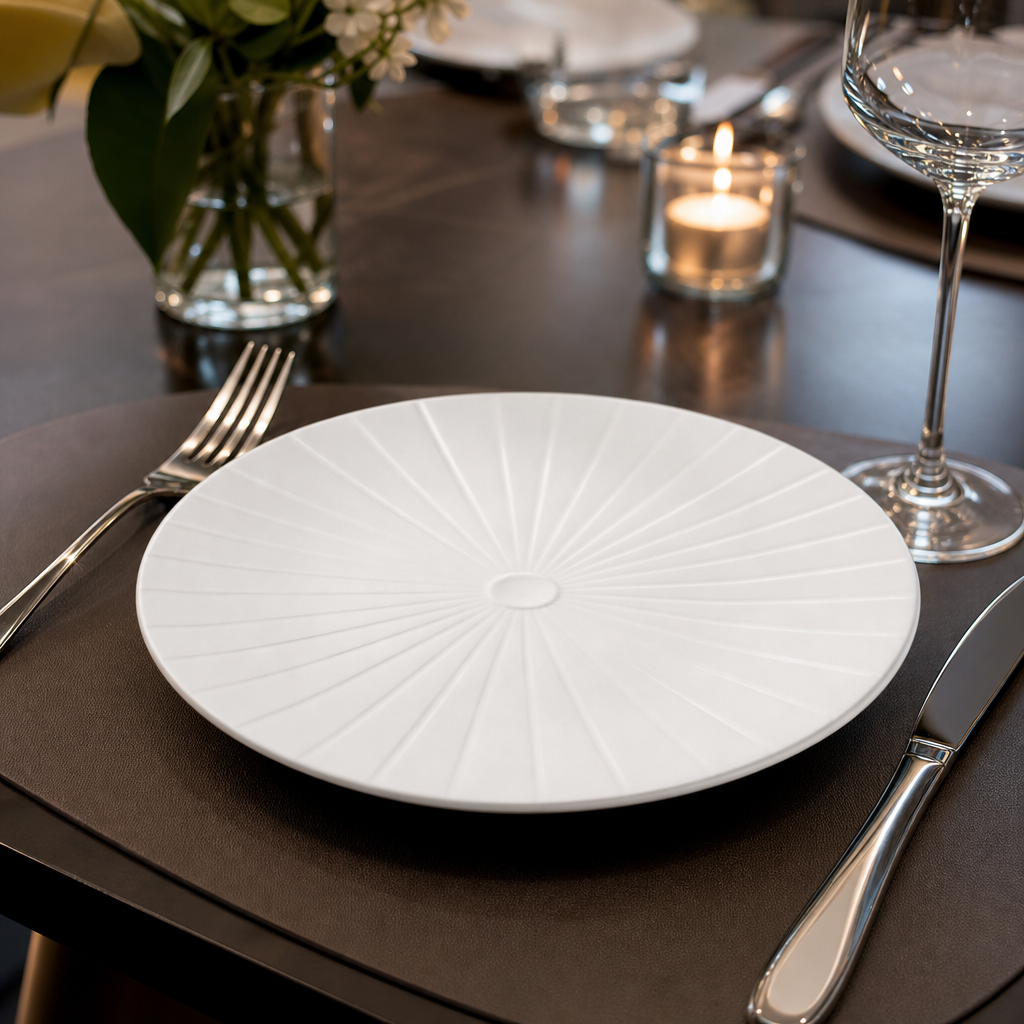 Gourmet Accent Plates Ceramic for Upscale Dining (Pack of 24)
