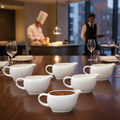 Fine China Sauce Boats 142ml for Elegant Table Settings (Pack of 6)