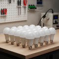 Plastic & Aluminium LED GLS Bulbs 10W for Task Lighting (Pack of 10)