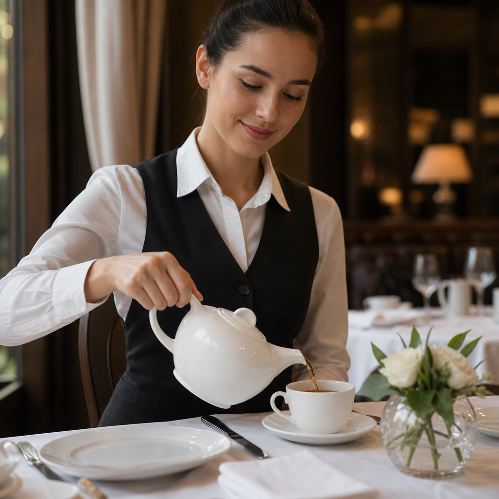 Fine China Teapots 710ml for Elegant Table Settings (Pack of 6)