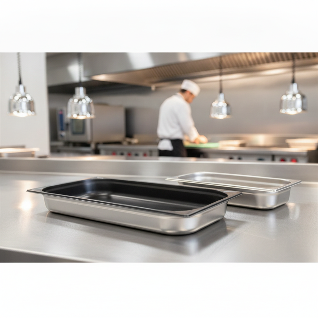 Heavy Duty 304 Stainless Steel Gastronorm Tray 9L for Commercial Kitchens