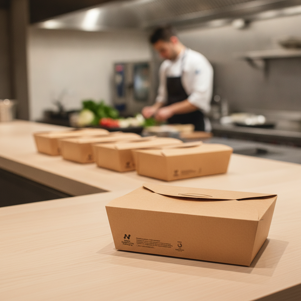 Paperboard Large Takeaway Boxes 1750ml for Food Service (Pack of 220)