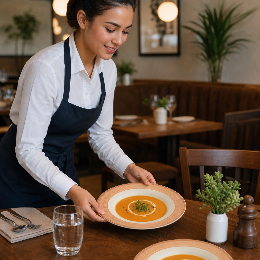 Soup Plates 215mm Porcelain for Cafés & Restaurants (Pack of 24)