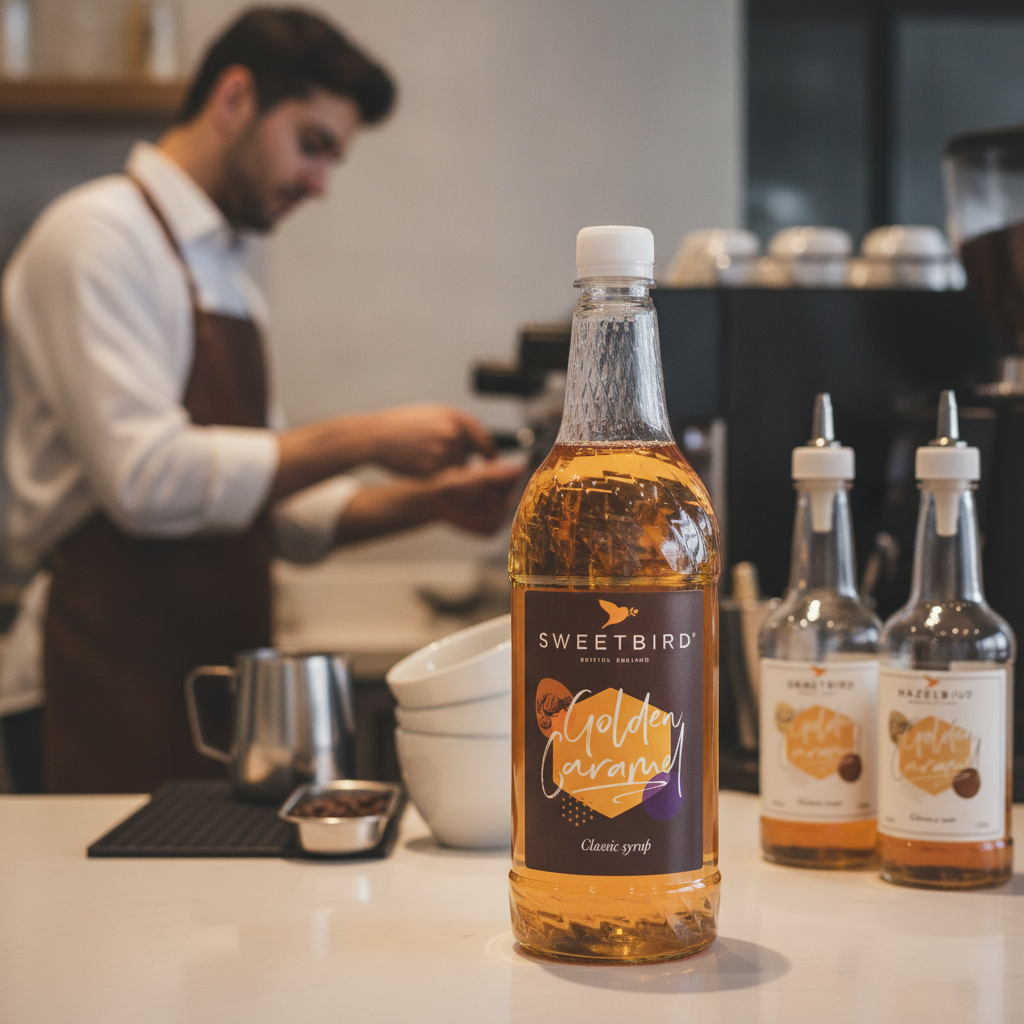 Natural Golden Caramel Syrup 1L for Beverages