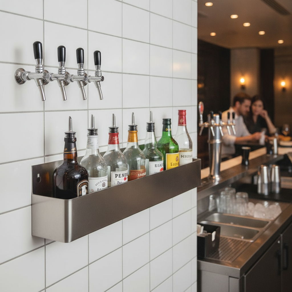 Stainless Steel Speed Rail 558mm for Busy Bars