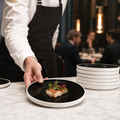 Alumina Round Trays 165mm Vitrified Ceramic for Contemporary Dining (Pack of 12)