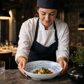 Deep Bowls 250mm Indigo Ceramic for Hospitality Settings (Pack of 6)