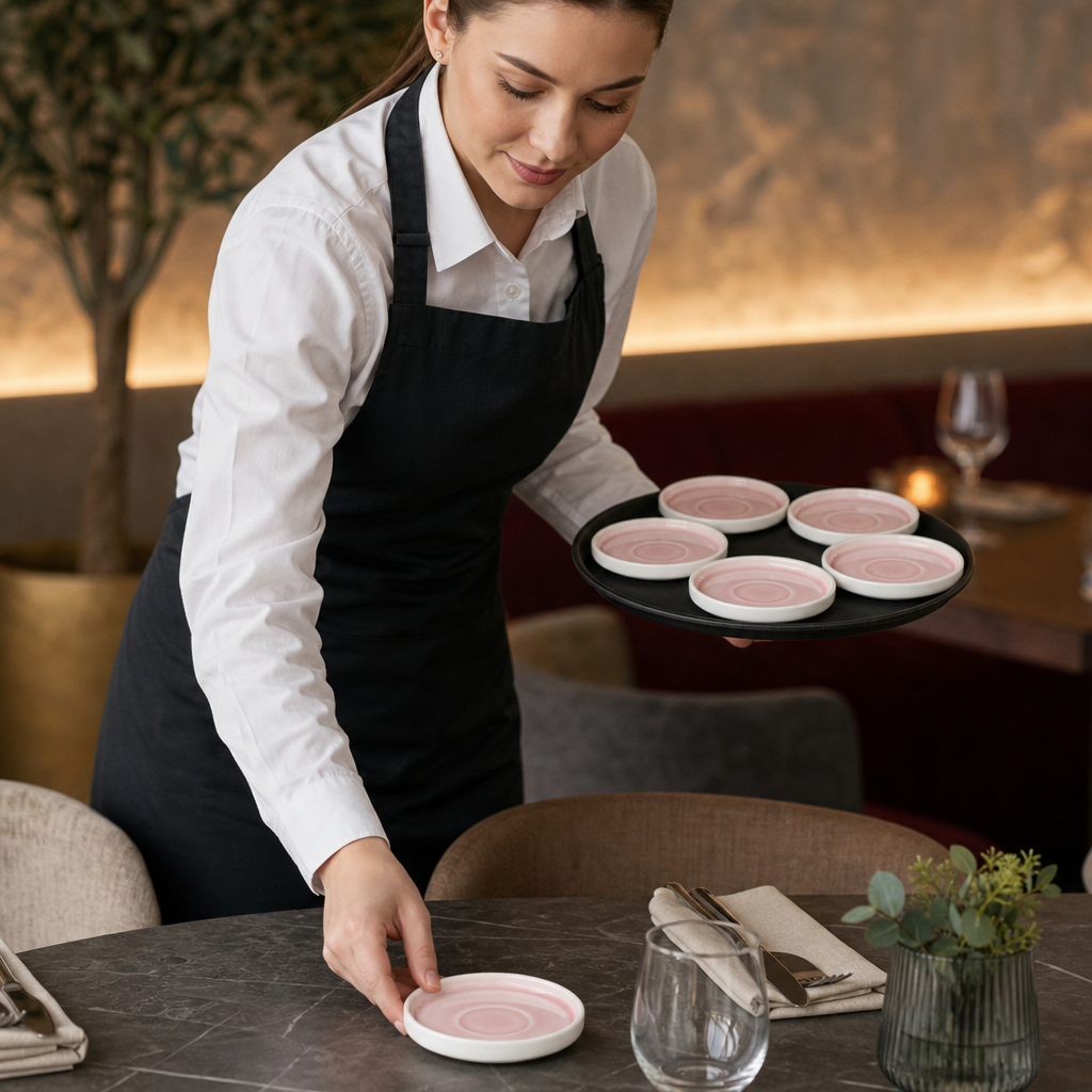 Saucers 115mm Porcelain for Catering & Hospitality (Pack of 6)