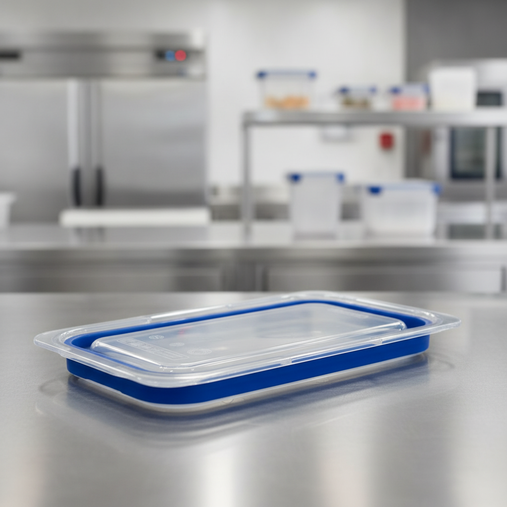 Plastic Blue Food Storage Lid GN 1/4 for Prolonging Freshness