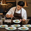 Triangle Plates Green Porcelain for Elegant Dining (Pack of 12)