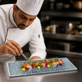 Oblong Plates x 250 90mm Vitrified Ceramic for Catering (Pack of 6)