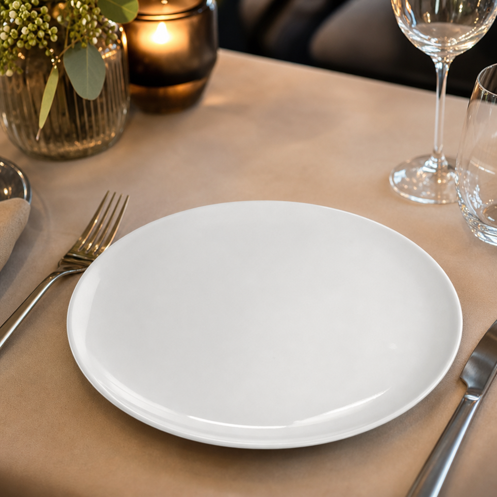 Round Elevations Side Plates 155mm Fine China for Upscale Dining (Pack of 12)