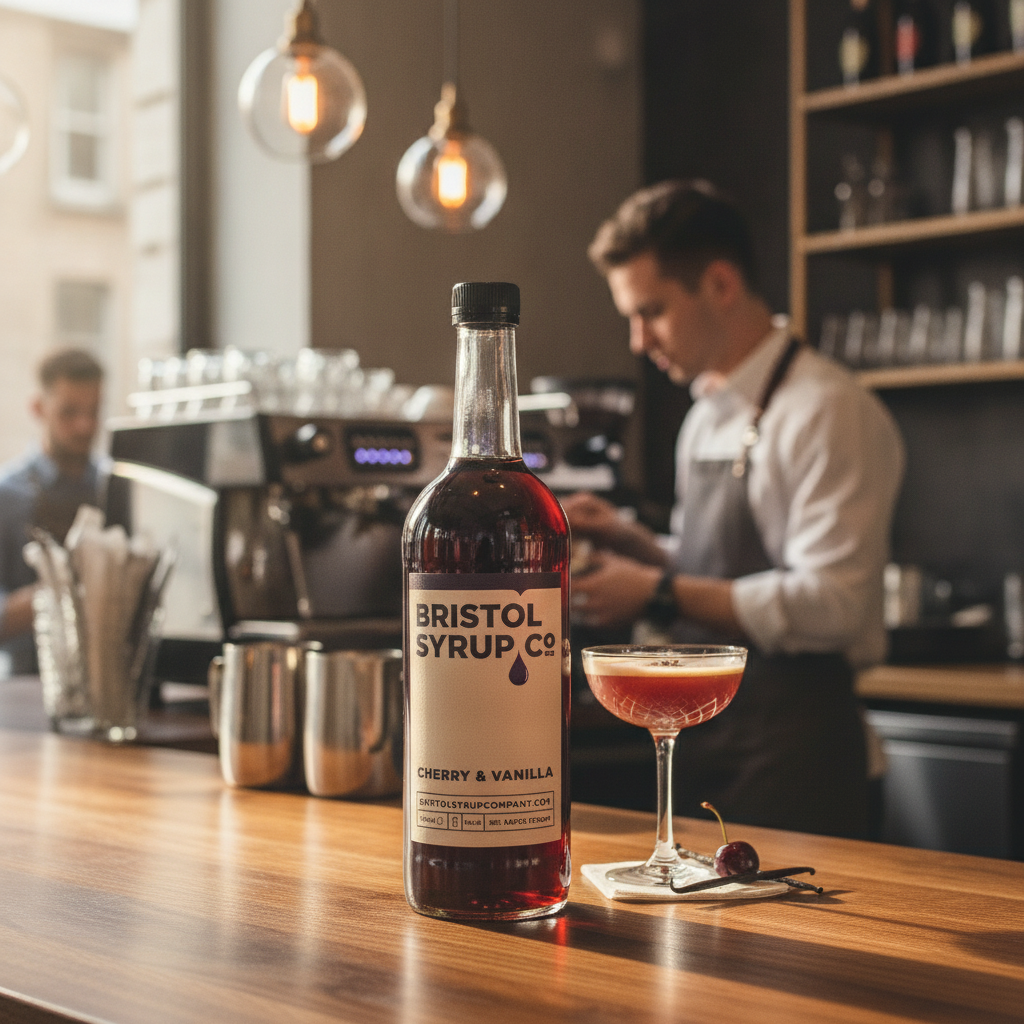 Cherry & Vanilla Syrup 750ml for Beverage Service