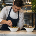 Alumina Tall Bowls 125mm Vitrified Ceramic for Fine Dining (Pack of 12)