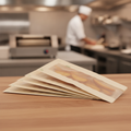 Compostable Glassine Hot Food Bags with NatureFlex Window for Food-to-Go (Pack of 1000)
