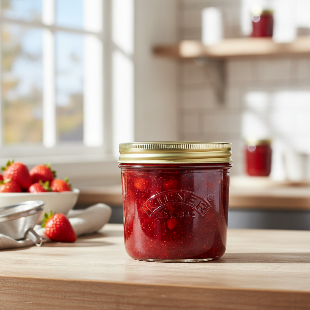 Glass Wide Mouth Preserve Jar 200ml for Food Storage