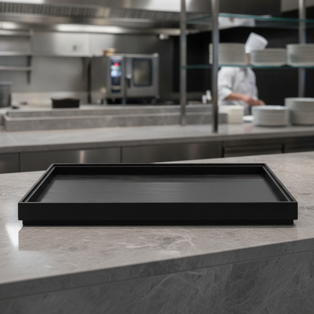 Black Oak Wooden Box GN 1/1 for Buffet Presentations