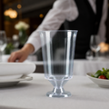 Clear Polypropylene Wine Glasses 175ml for Events (Pack of 10)