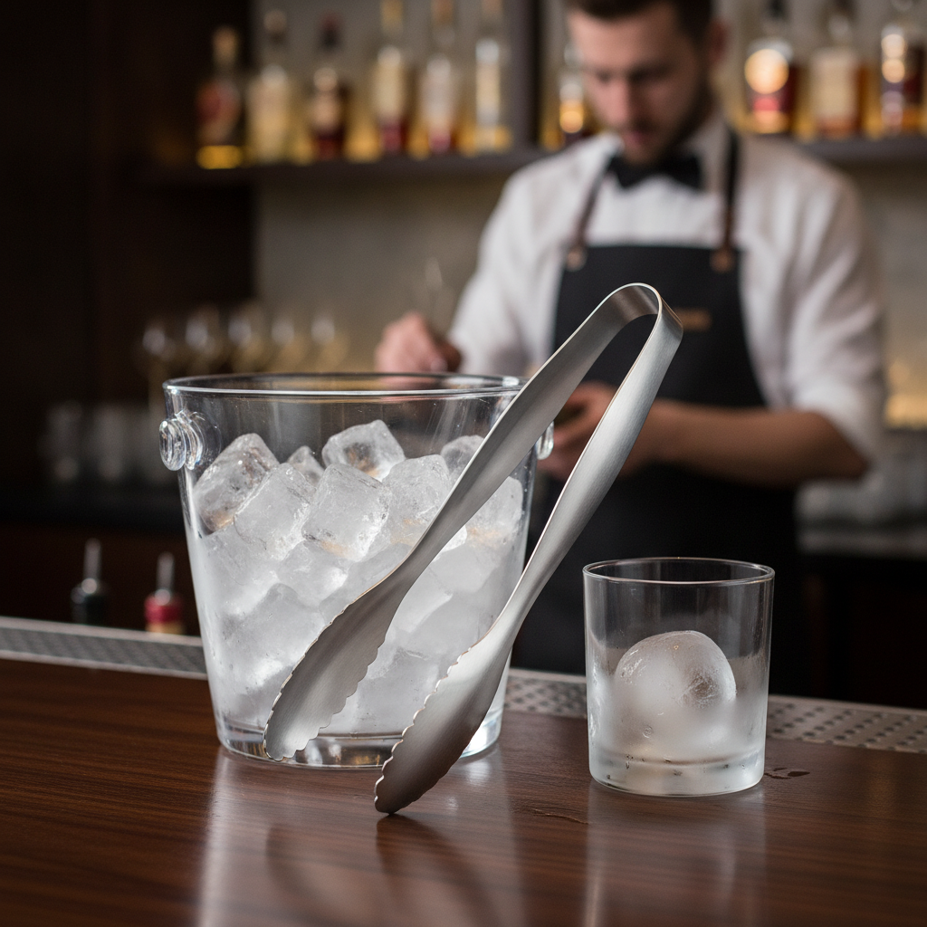 Stainless Steel Ice Tongs 260mm for Effortless Serving