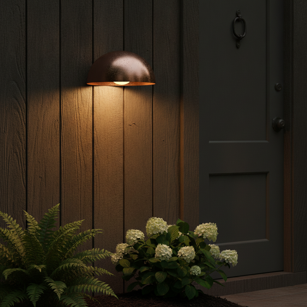 Copper Outdoor Wall Light for Front Doors & Gardens
