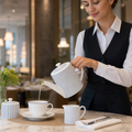 Fine Bone China Beverage Pots 450ml for Hospitality (Pack of 6)
