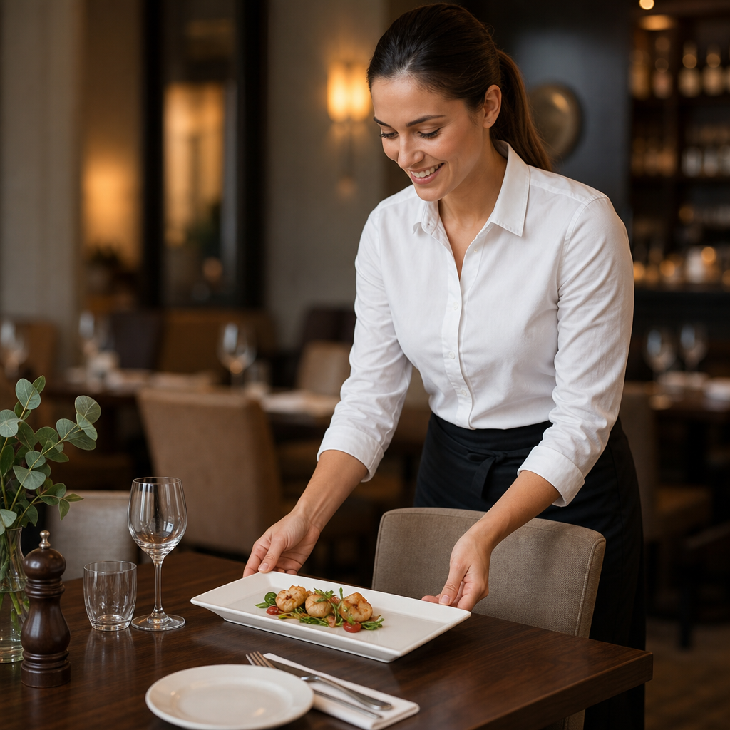 Rectangle Four Plates 370mm Porcelain for Casual Dining (Pack of 6)