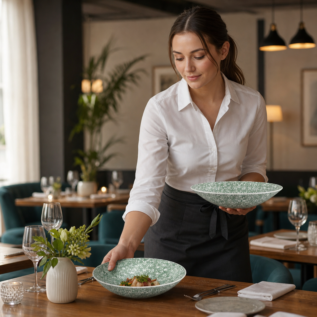 Coupe Bowls 215mm Teal Ceramic for Casual Dining (Pack of 12)