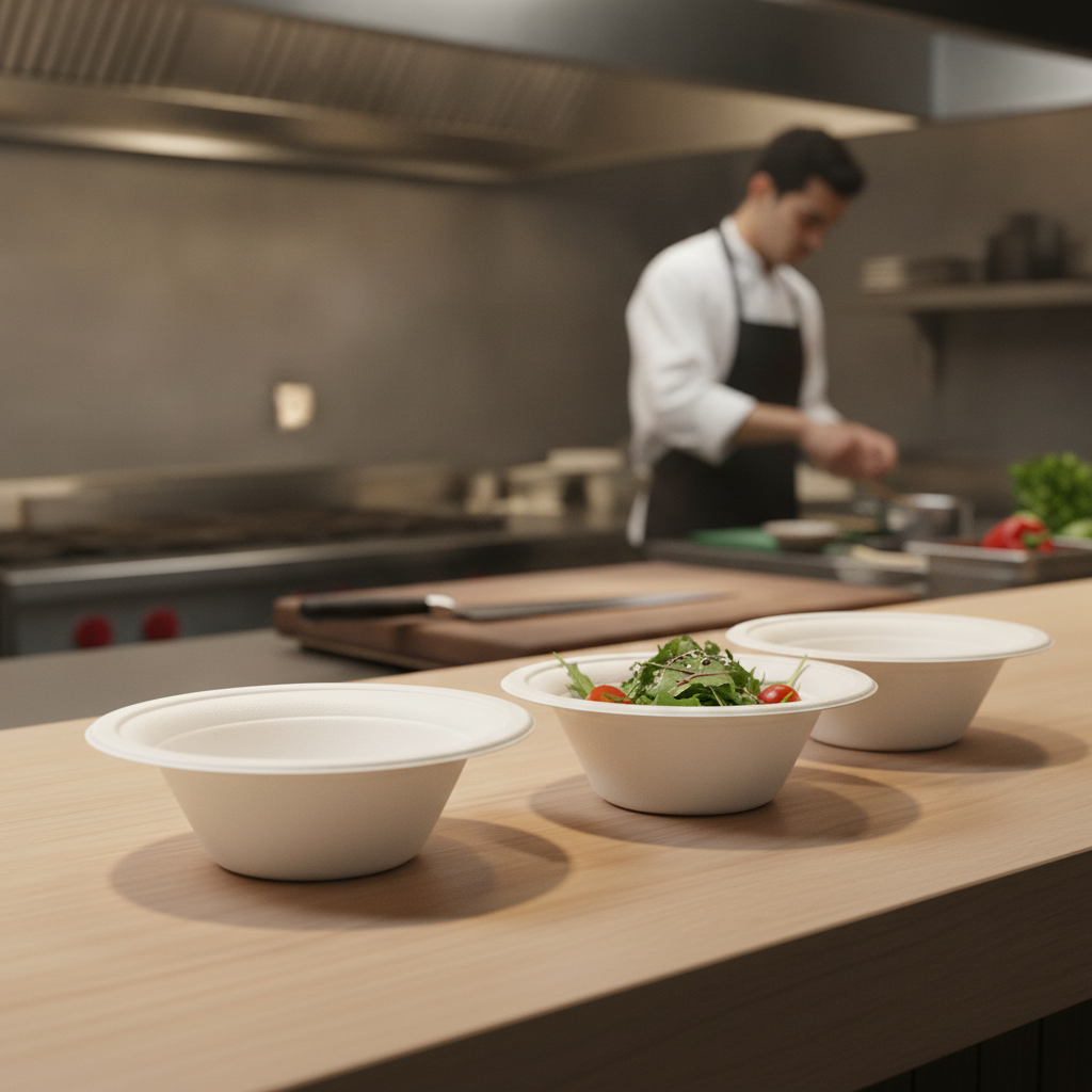 Fibre Tall Bowls 340ml for High Volume Use (Pack of 500)
