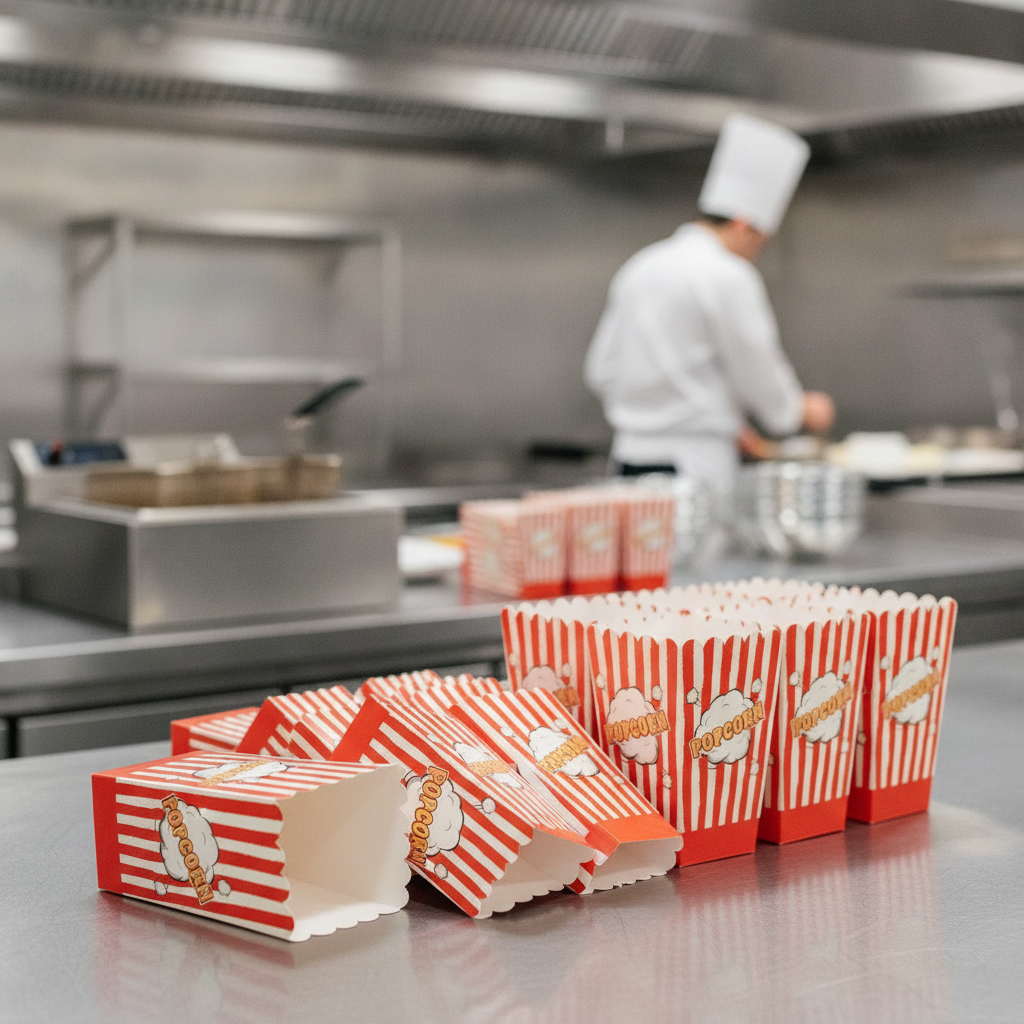 Cardboard Popcorn Boxes Small for Events & Parties (Pack of 650)