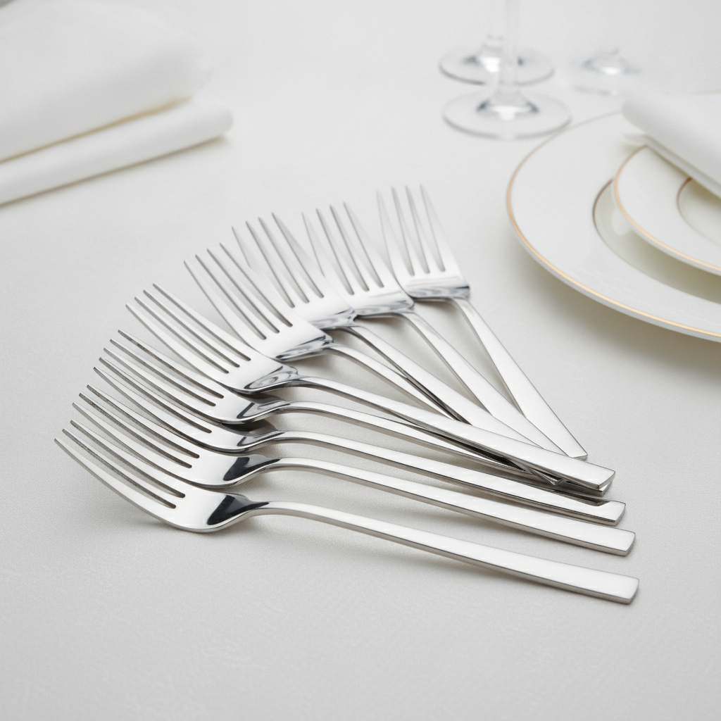 18/10 Stainless Steel Table Forks for Professional Dining (Pack of 12)