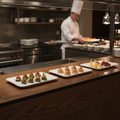 Melamine Rectangular Tray White 240-330mm for Buffets