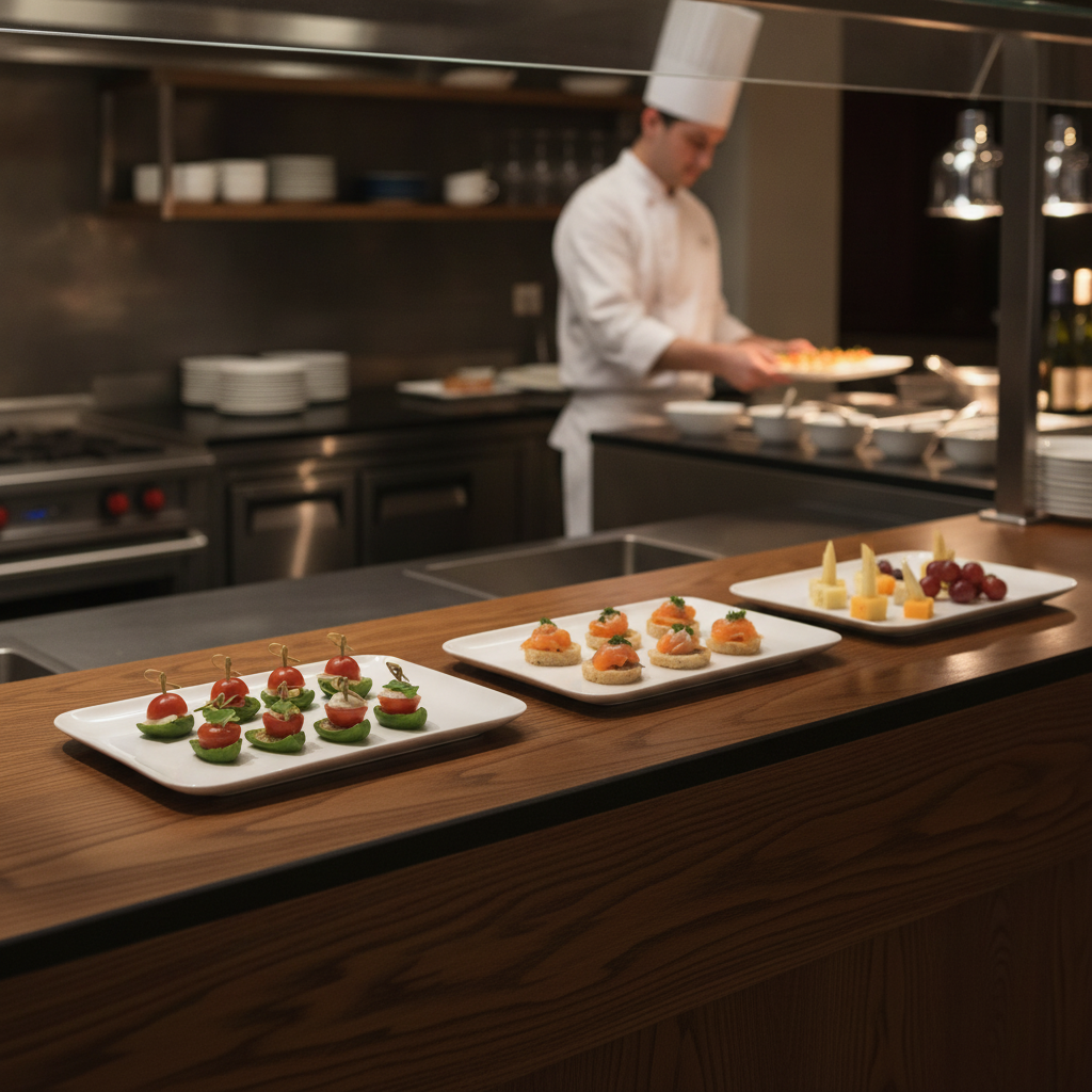 Melamine Rectangular Tray White 240-330mm for Buffets