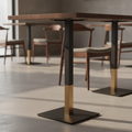 Steel Rectangular Bar Height Table Base 1080mm for Indoor Use