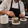 Stackable Dishes 102mm Porcelain for Tapas & Mezze (Pack of 6)