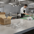 Compostable Clear Portion Pot Lids 28ml PLA for Food Service (Pack of 5000)