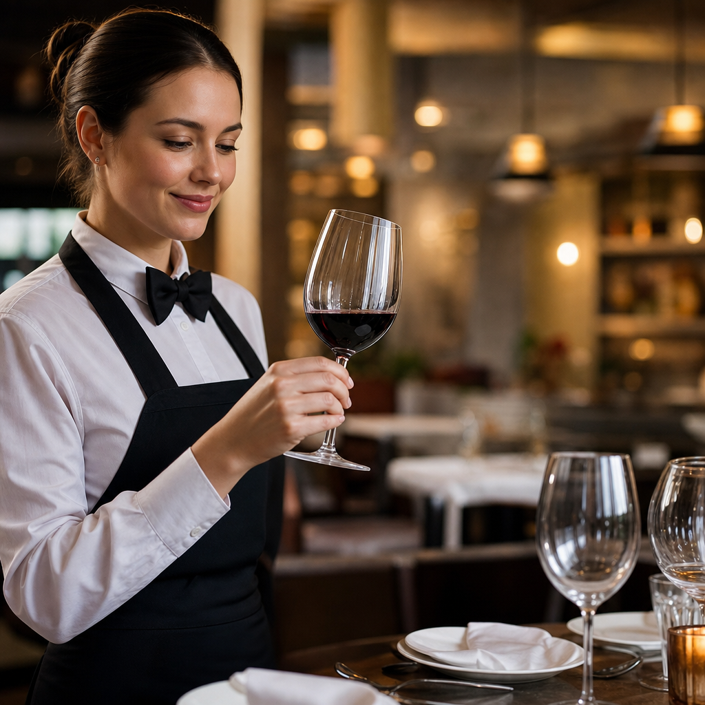 Durable Clear Glass Wine Glasses 350ml for Bars & Restaurants (Pack of 24)