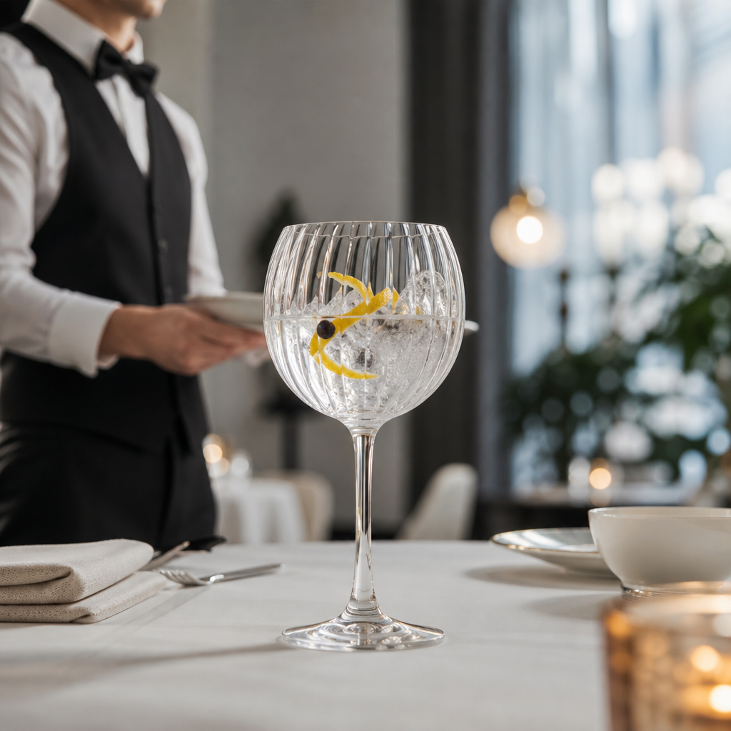 Lead-Free Crystal Balloon Gin Glasses 580ml for Bars & Pubs (Pack of 24)