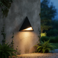 Plastic Geometric Wall Light for Outdoor Use