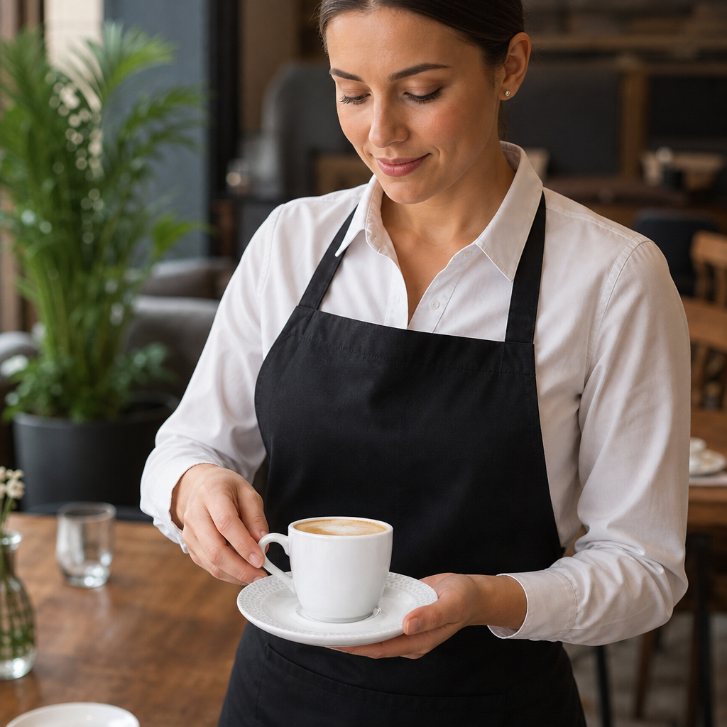 Saucers 128mm White Vitrified Ceramic for Catering (Pack of 12)