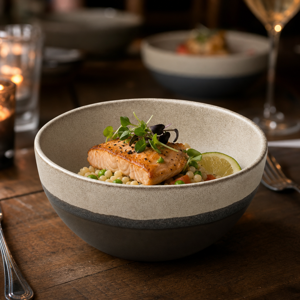 Stoneware Spot On Bowls 130mm for Showcasing Dishes